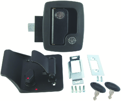 AP Products 013-520 Bauer Door Latch with Keys - Black